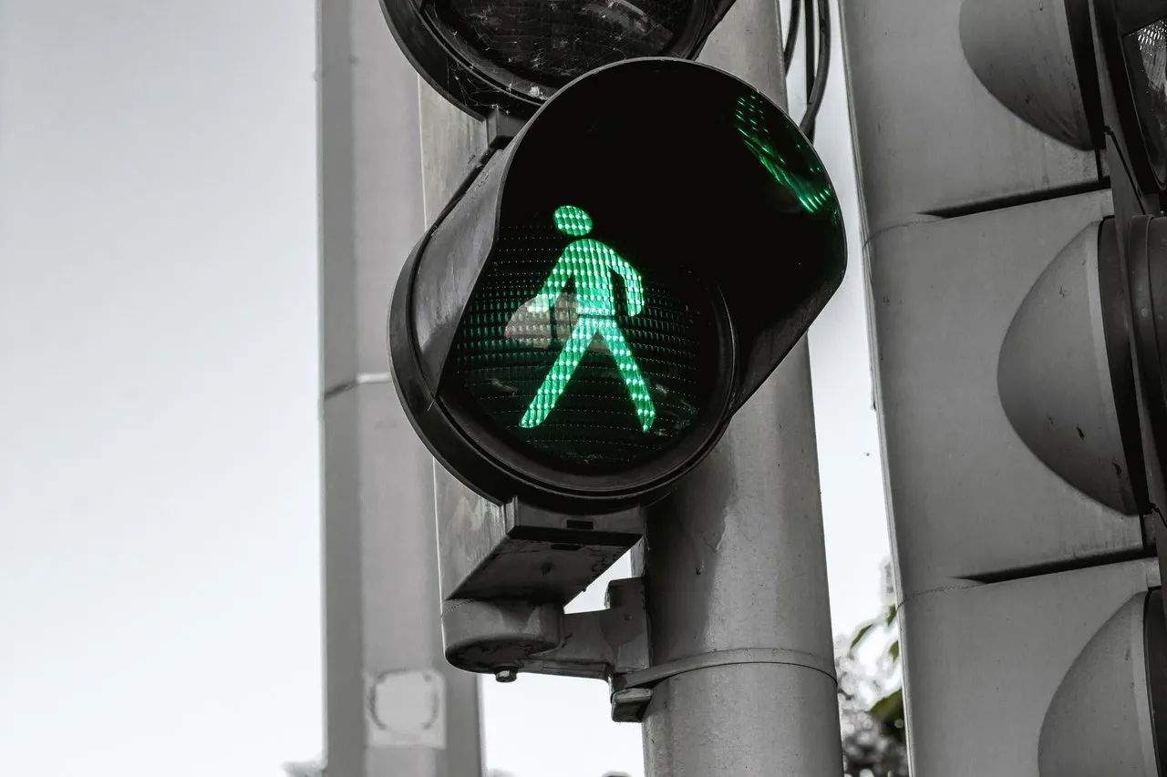 Website traffic - real traffic light