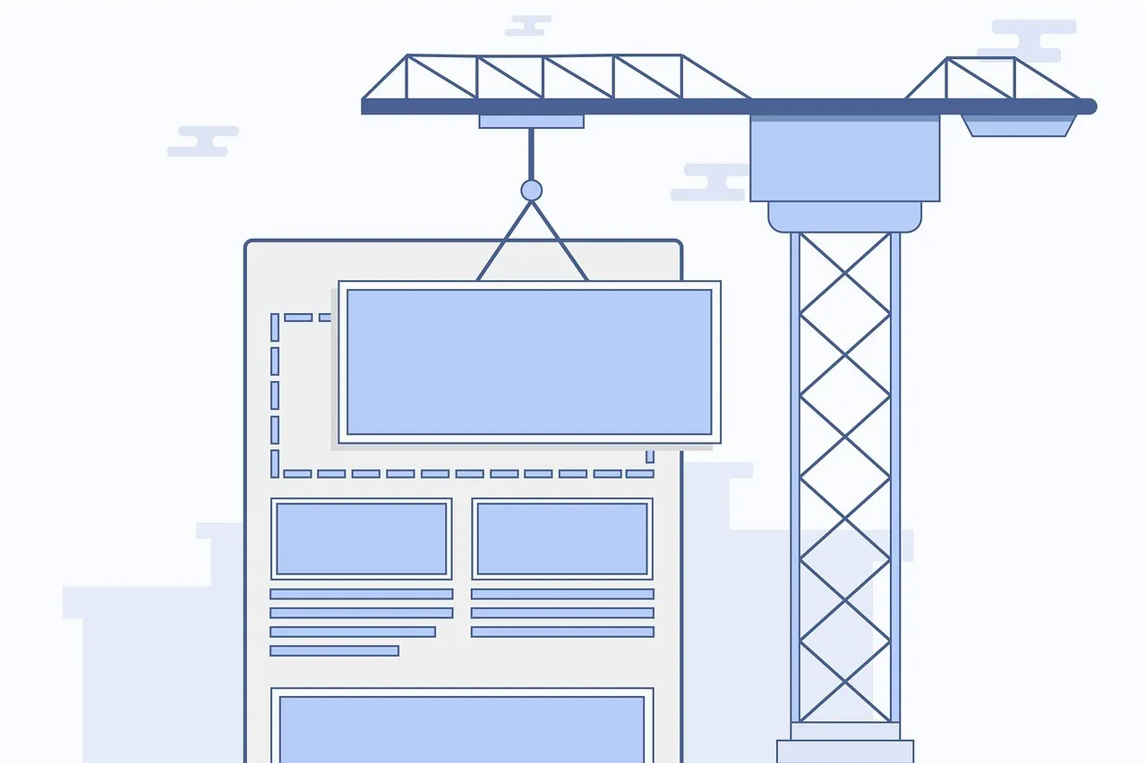 Building a website, in construction