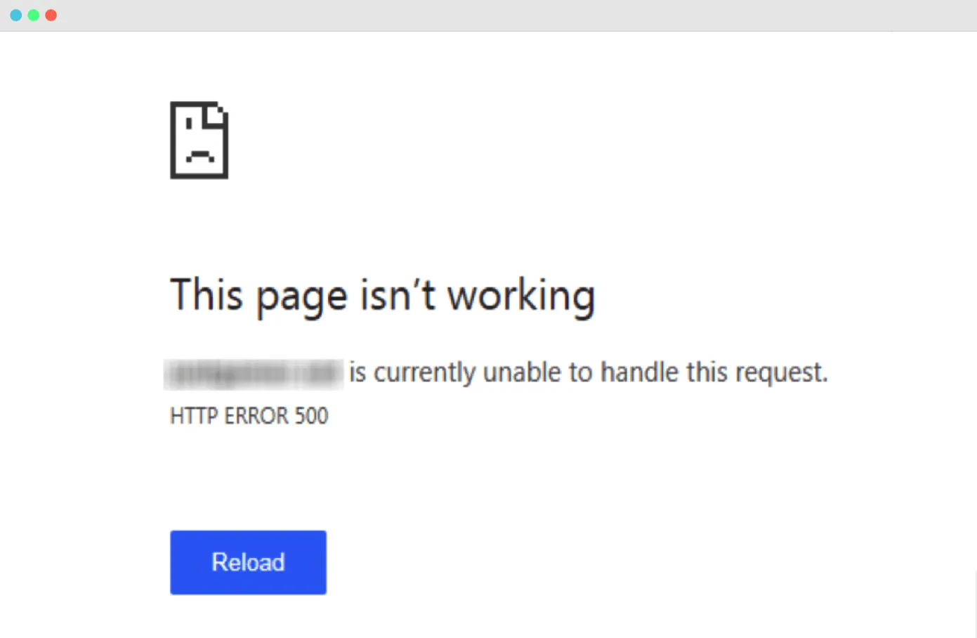 Site maintenance browser screenshot