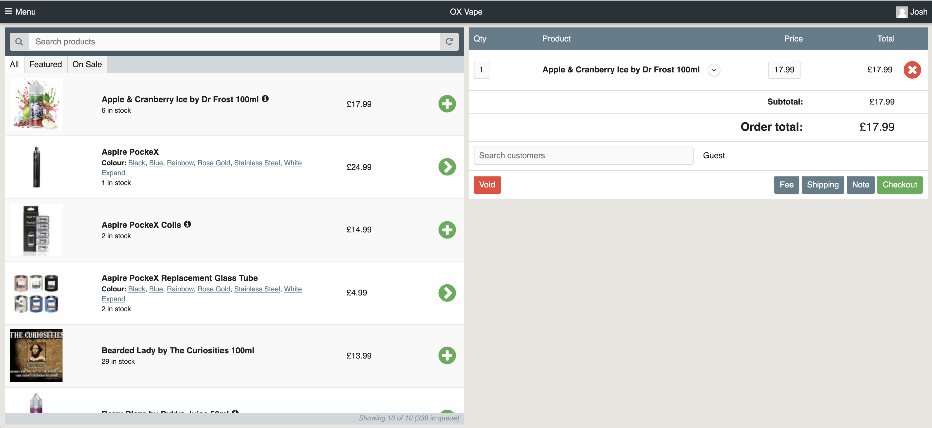 Integrating a client’s website with a POS system