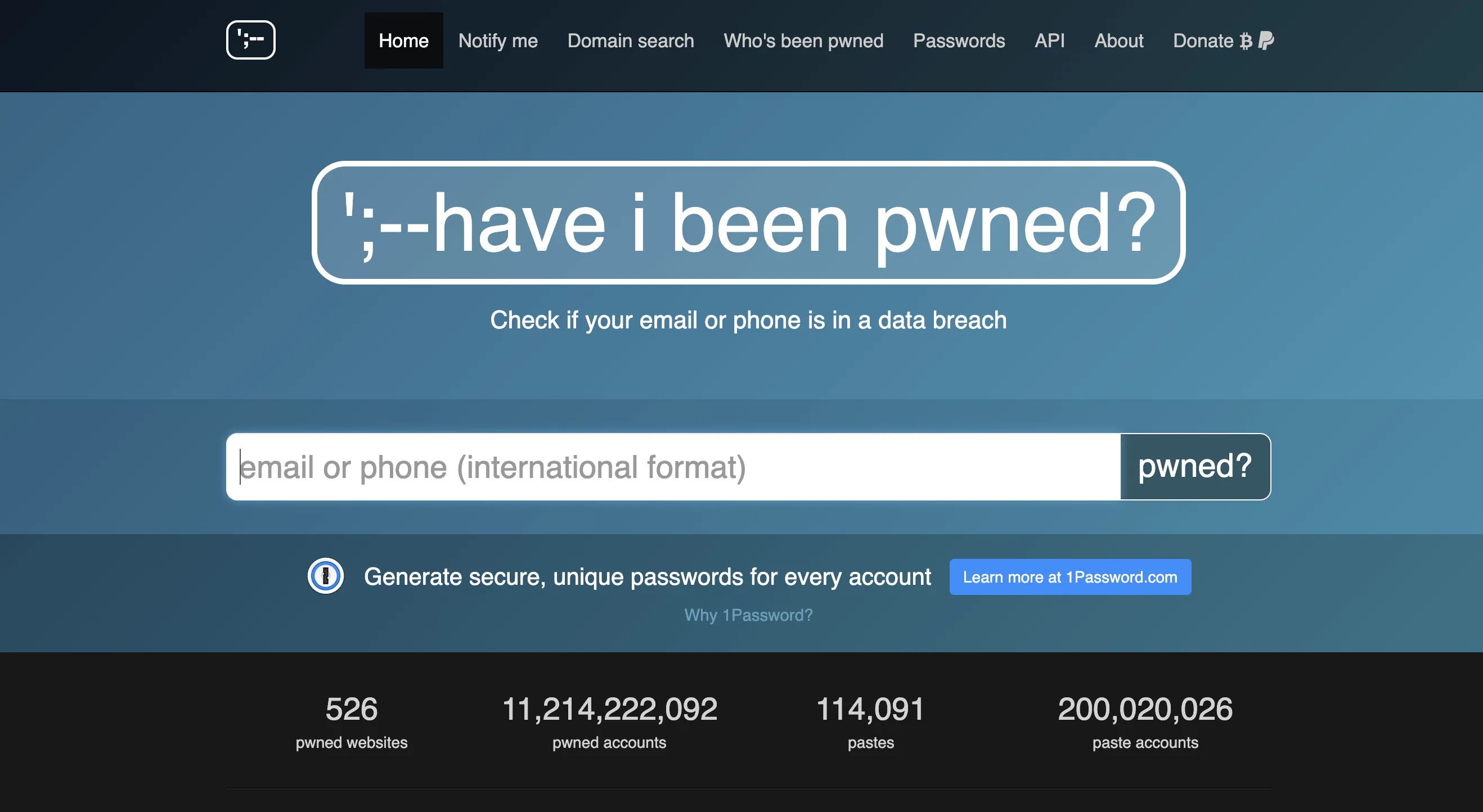 Have I Been Pwned