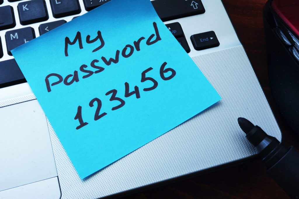 A bad example of password security
