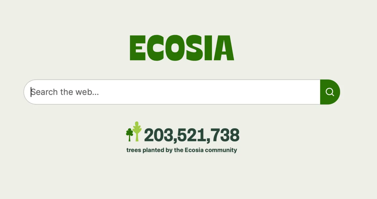 Searching with Ecosia