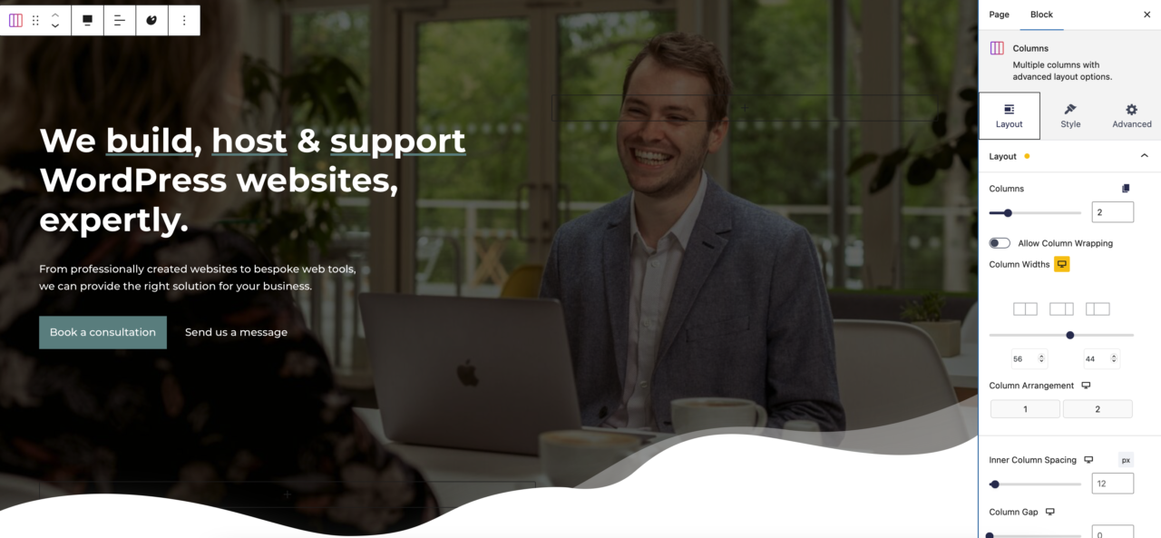 Our homepage is built with Stackable's Gutenberg extension plugin