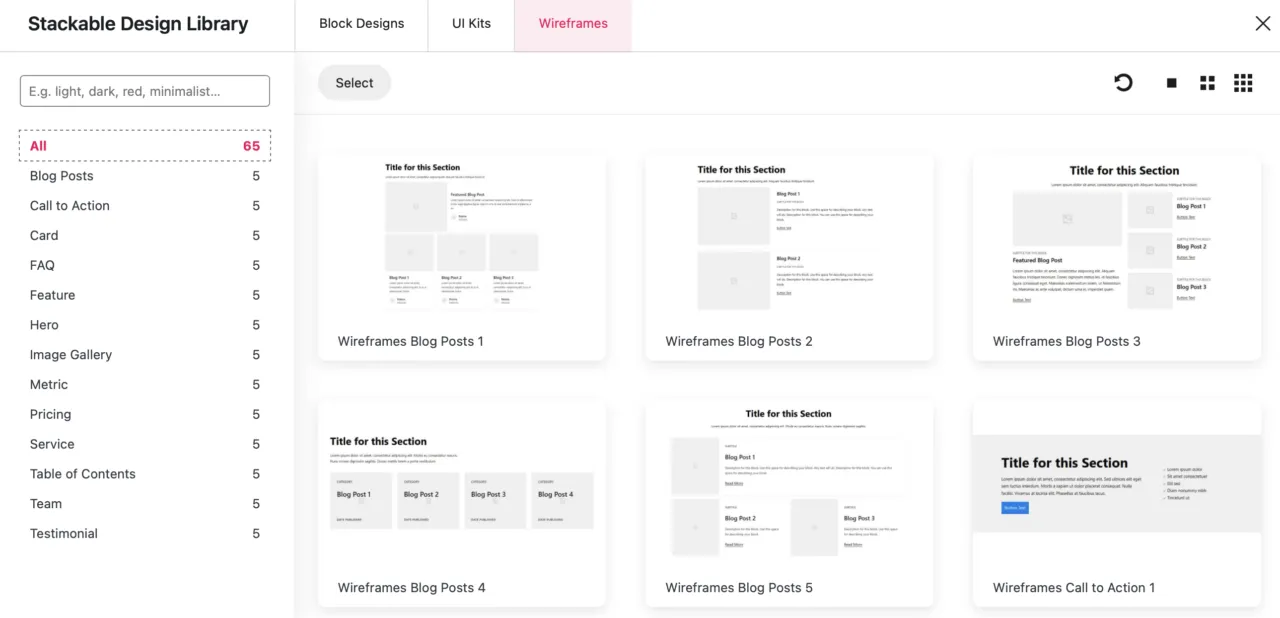 Stackable's design library