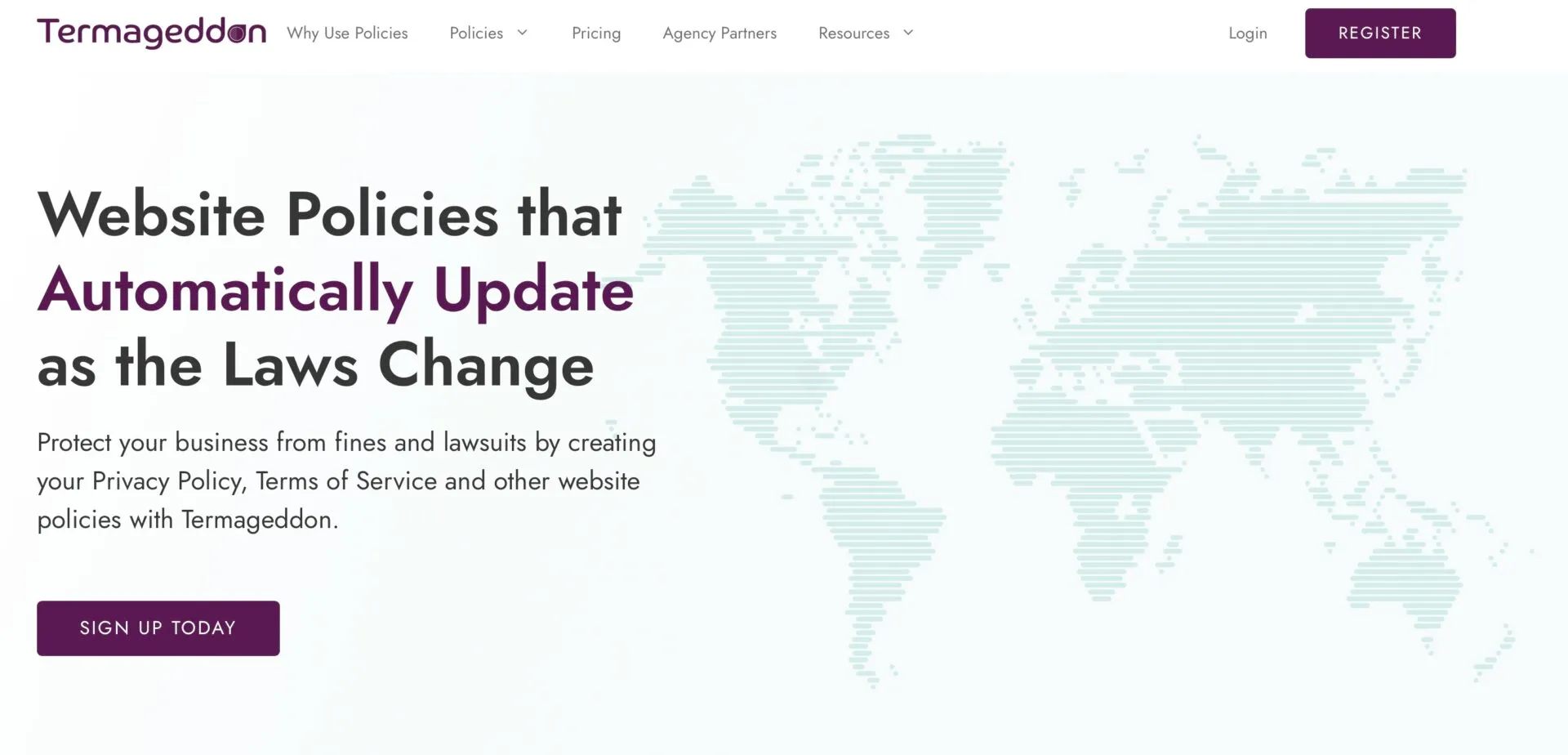 Termageddon website homepage