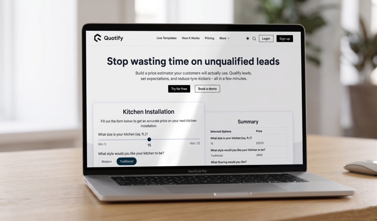 Quotify on a macbook