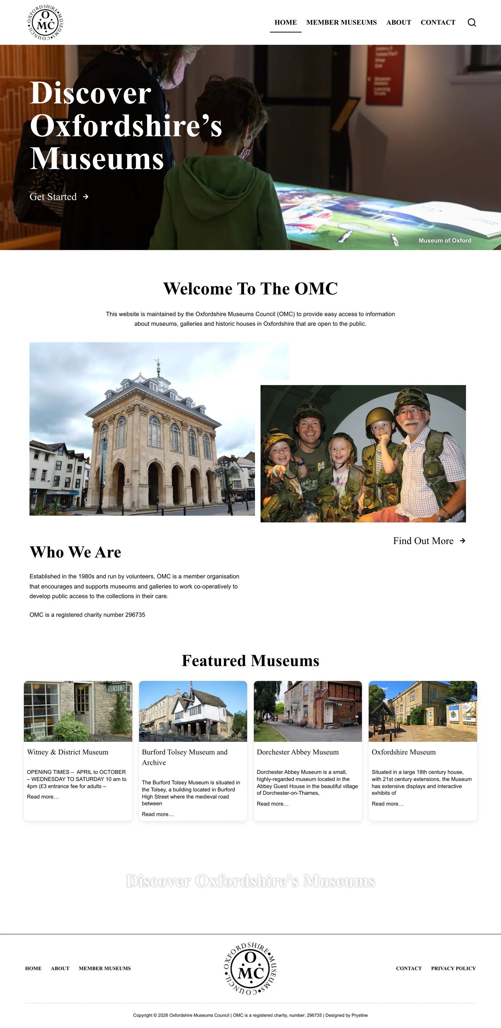 Oxfordshire Museums Council HP