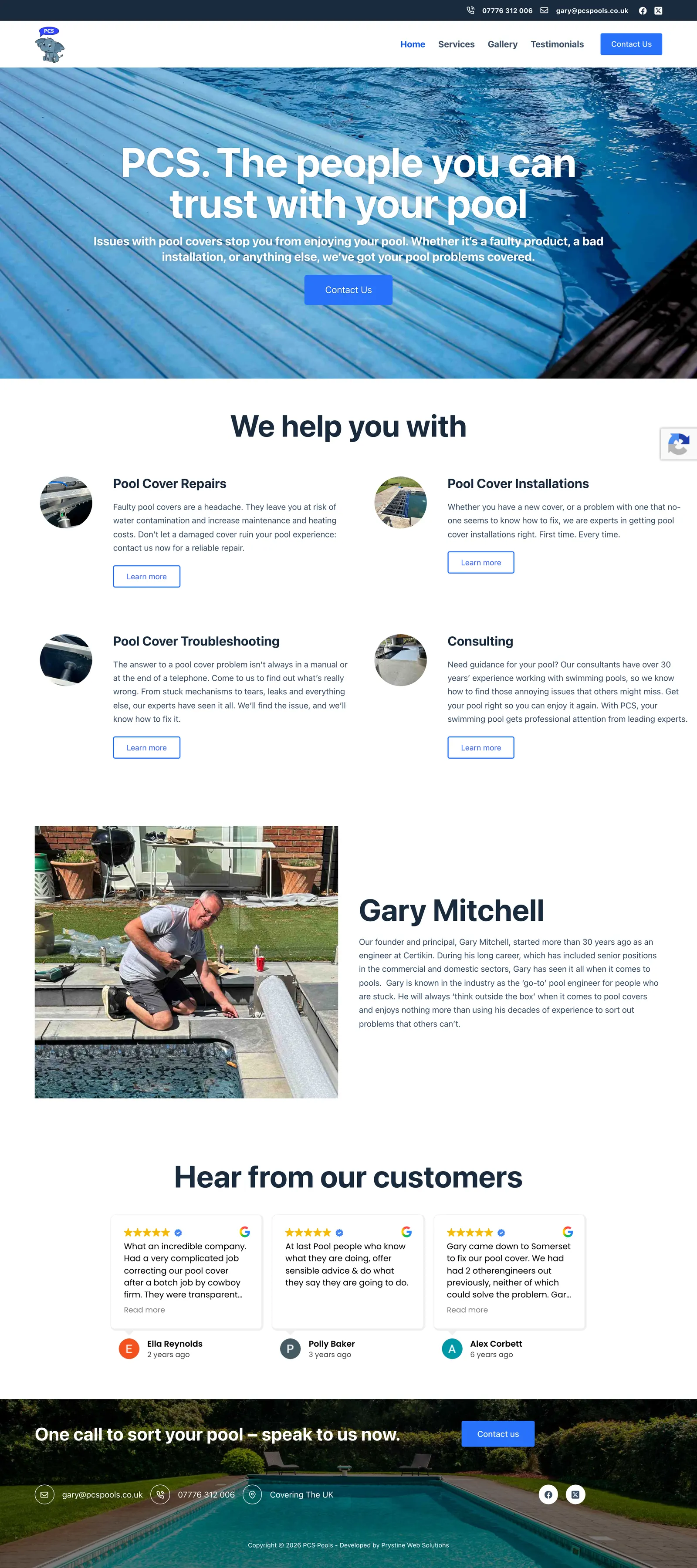 PCS Pools, Pool Specialists